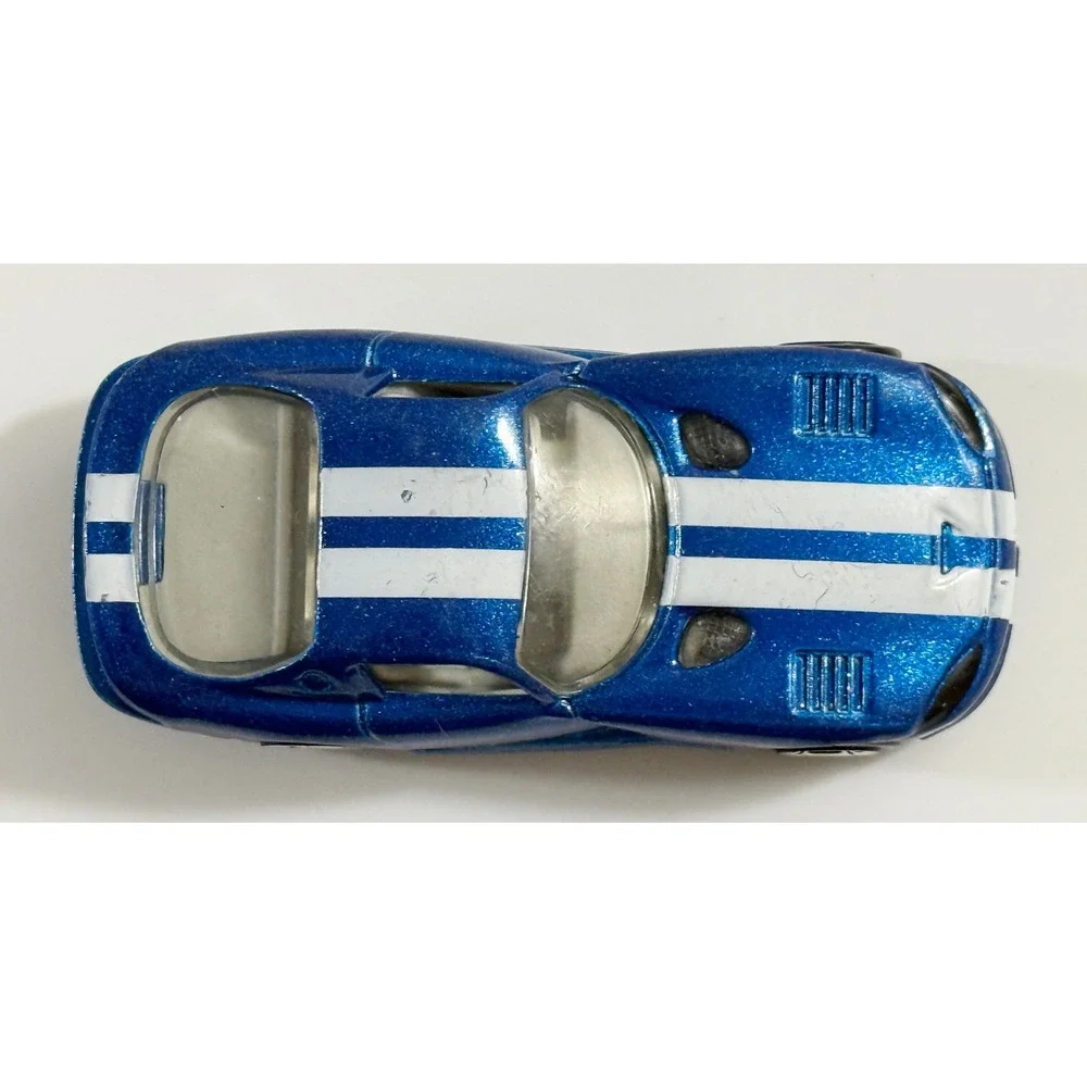 Matchbox Dodge Viper GTS Kids 1:64 Blue White Racing Stripes Diecast Car 1996